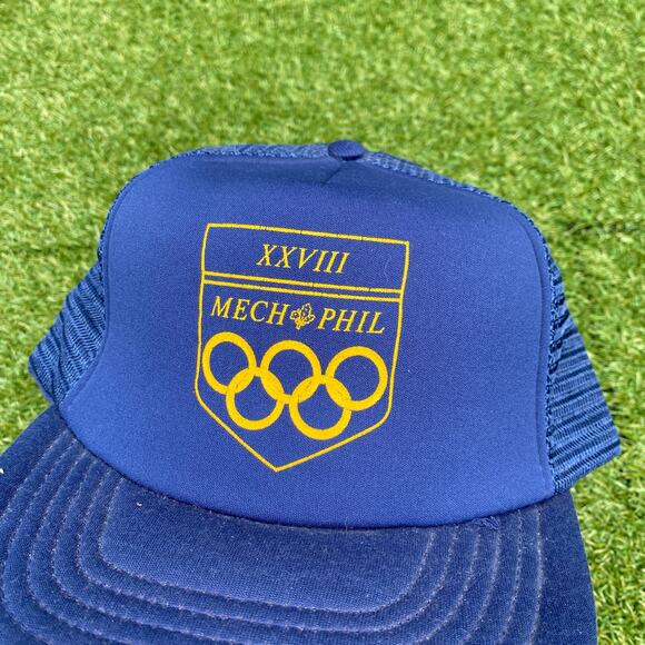 Olympics XXVIII 1990's Vintage Trucker Snapback Hat - Picture 2 of 5